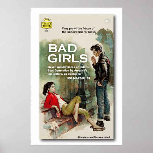 Bad Girls Book Hoesje Poster (Voorkant)