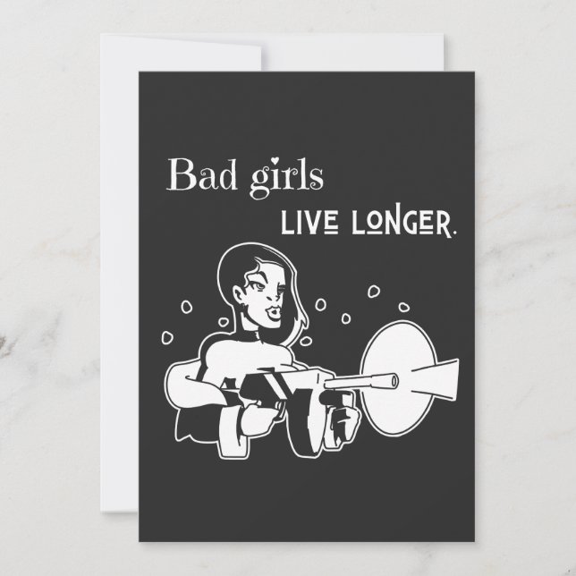 Bad girls live longer. (Voorkant)