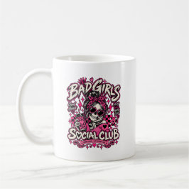 Bad Girls Social Club Skelet Halloween Mok