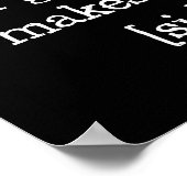 Bad Grammar maakt me [sic] Poster (Hoek)