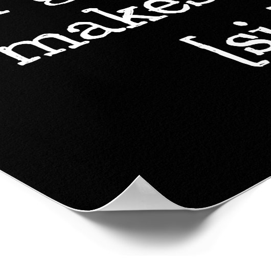 Bad Grammar maakt me [sic] Poster (Hoek)