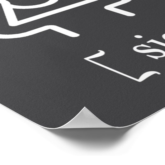 Bad Grammar Makes Me Sic Funny Grammar  Poster (Hoek)