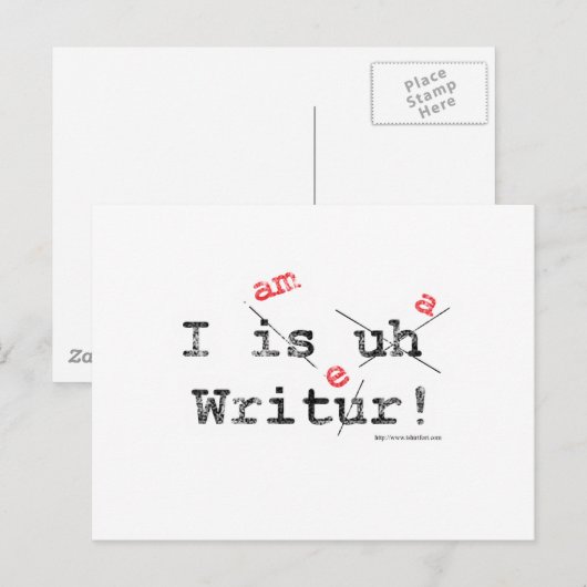 Bad Grammer Briefkaart (Voorkant / Achterkant)