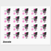 Bad Gurlz Rule Vierkante Sticker (Vel)