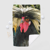 Bad Hair Chicken Photo Golfhanddoek (Insitu)