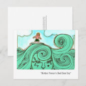 Bad Hair Day Briefkaart (Voorkant / Achterkant)