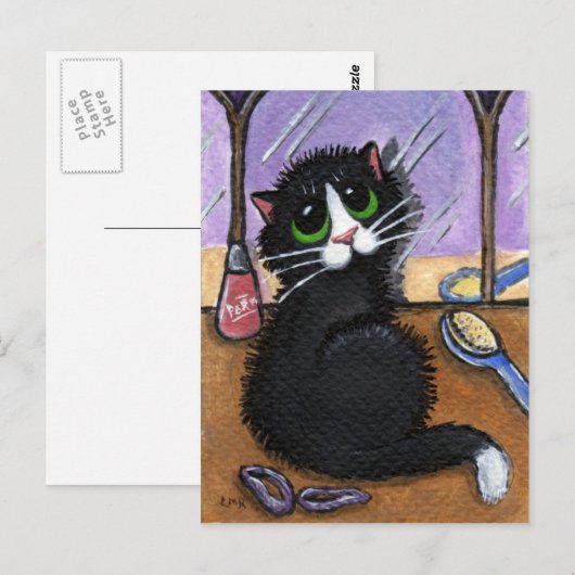 Bad Hair Day Briefkaart (Voorkant / Achterkant)