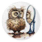 Bad Hair Day Ceramic Knob. Keramische Knop (Voorkant)