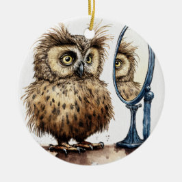 Bad Hair Day Ceramic Ornament