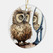 Bad Hair Day Ceramic Ornament (Links)