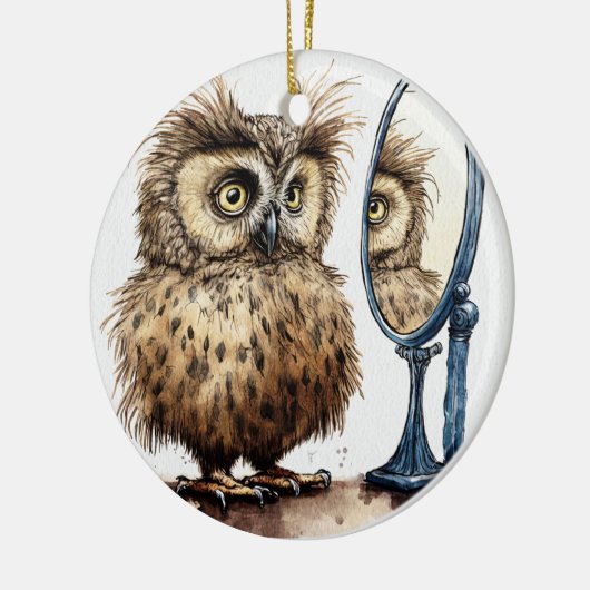 Bad Hair Day Ceramic Ornament (Links)