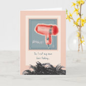 Bad Hair Day "Ik knip mijn eigen haar" Pandemische Kaart (Gele Bloem)