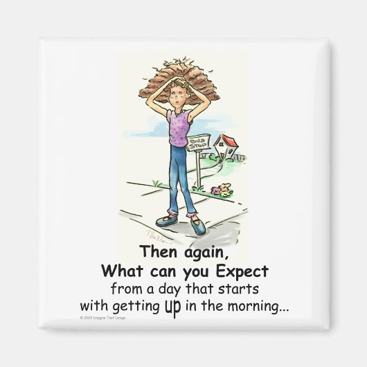 Bad Hair Day Magneet (Voorkant)