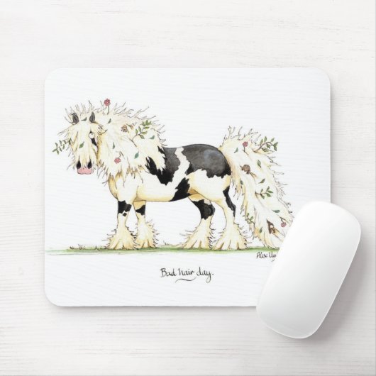 'Bad hair day' Mousepad Muismat (Met muis)