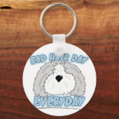 Bad Hair Day Sheepdog Sleutelhanger (Voorkant)