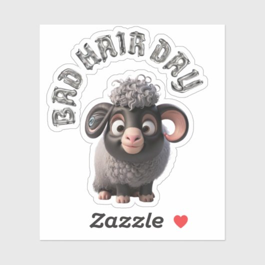 Bad Hair Day Sticker (Vel)
