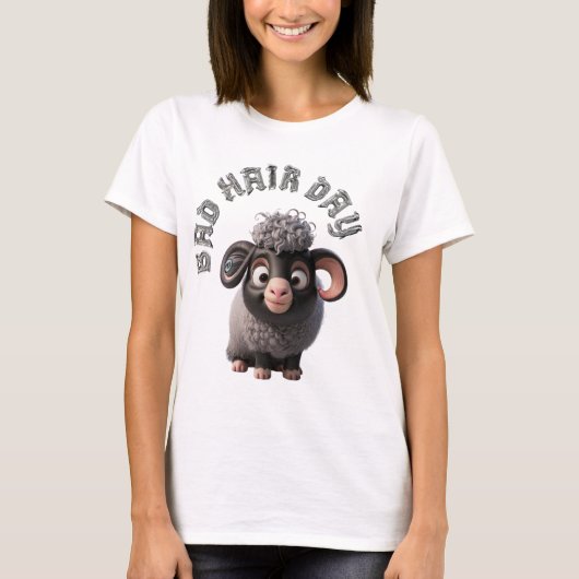 Bad Hair Day Vrouwen Basic T-shirt (Voorkant)