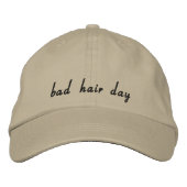 Bad Hair Day - Womens baseball hat Geborduurde Pet (Voorkant)