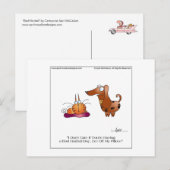 BAD HAIRBALL Briefkaart door April McCallum (Voorkant / Achterkant)