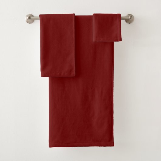 Bad Handdoek Set Kaneel Rood Pluche (Insitu)