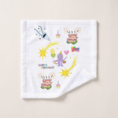 Bad Handdoek Sets, Octopus Happy Birthday Cupcake (Wasdoekje)