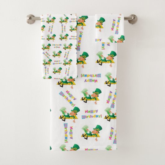 Bad Handdoek Sets, St. Patrick's Day Gelukkig Verj (Insitu)