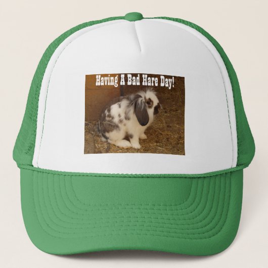 Bad Hare Day Baseball Hat Trucker Pet (Voorkant)