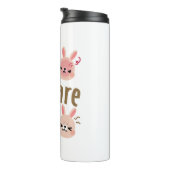Bad Hare Day Funny Bunny Rabbit Kawaii Pasen Thermosbeker (Geroteerd rechts)