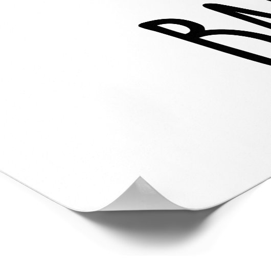 Bad Hare Day Funny Rabbit Pun Poster (Hoek)