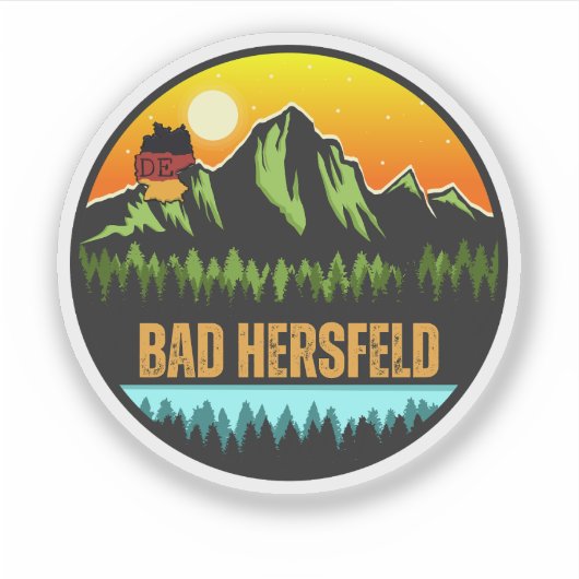 Bad Hersfeld, Duitsland Sticker (Voorkant)