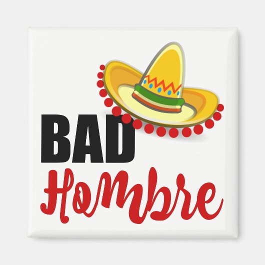 Bad Hombre Colorful Sombrero Magneet (Voorkant)