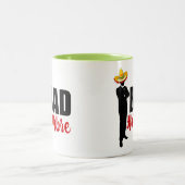 Bad Hombre Silhouette en Sombrero Tweekleurige Koffiemok (Center)