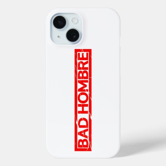 Bad Hombre Stamp Case-Mate iPhone Case (Achterkant)