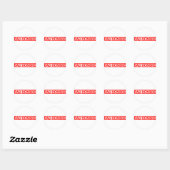 Bad Hombre Stamp Ronde Sticker (Vel)