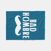 Bad Hombre With Mustache Funny Trump  Fleece Deken (Voorkant (Horizontaal))