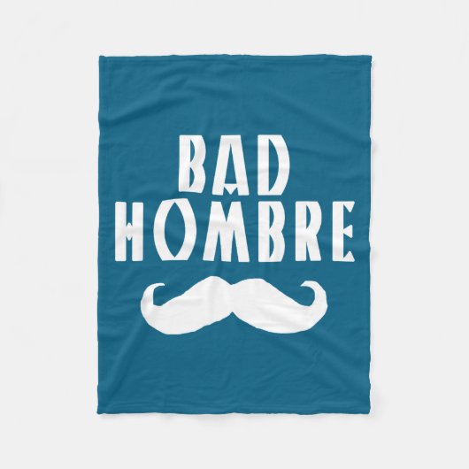 Bad Hombre With Mustache Funny Trump  Fleece Deken (Voorkant)
