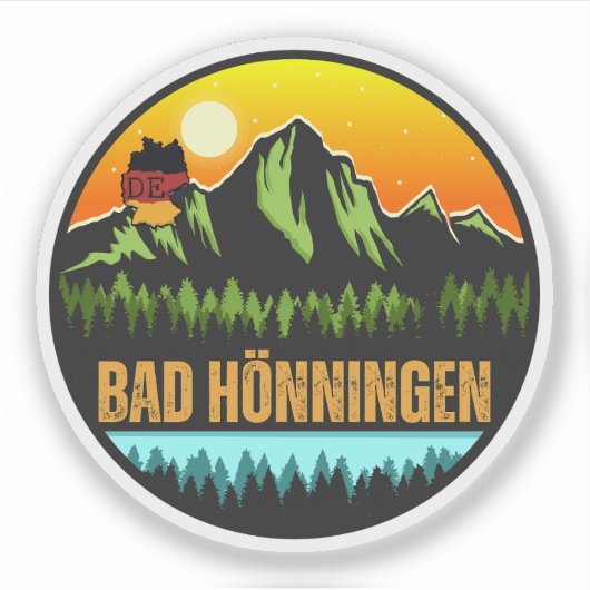 Bad Hönningen, Duitsland Sticker (Voorkant)