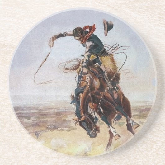  Bad Hoss, Charles M. Russel Zandsteen Onderzetter (Voorkant)