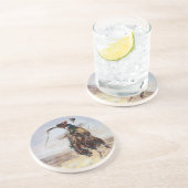  Bad Hoss, Charles M. Russel Zandsteen Onderzetter (Zijkant)