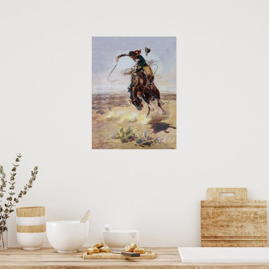 Bad Hoss, Charles M. Russell Poster (Keuken)