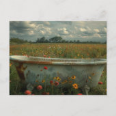 bad in de Wildflower Meadow Briefkaart (Voorkant)