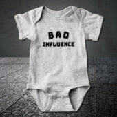 BAD Influence Baby Bodysuit - Bold Typography