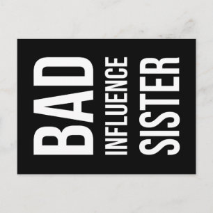Bad Influence zuster Briefkaart