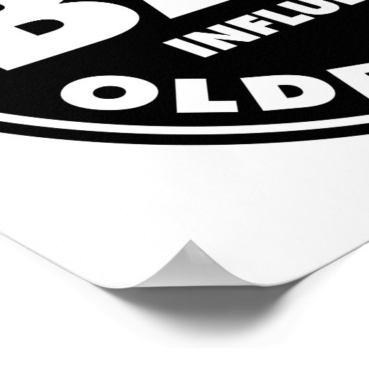 Bad Influence Zuster, grappige zustercitaat Poster (Hoek)