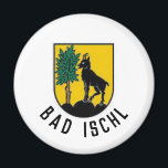 Bad Ischl (Oostenrijk), wapen Magneet<br><div class="desc">wapenschild van de stad Bad Ischl in Oberösterreich. Oostenrijk.</div>