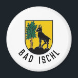 Bad Ischl (Oostenrijk), wapen Magneet<br><div class="desc">wapenschild van de stad Bad Ischl in Oberösterreich. Oostenrijk.</div>