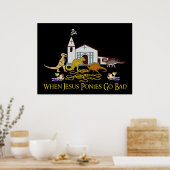 Bad Jesus Ponies Poster (Keuken)