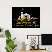 Bad Jesus Ponies Poster (Thuiskantoor)