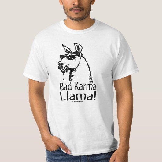 bad_karma_llama_zazzle t-shirt (Voorkant)