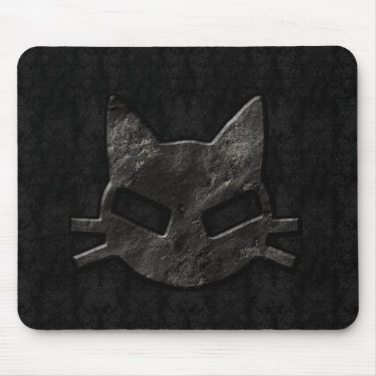 Bad Kat Black Gothic Mousepad Muismat (Voorkant)